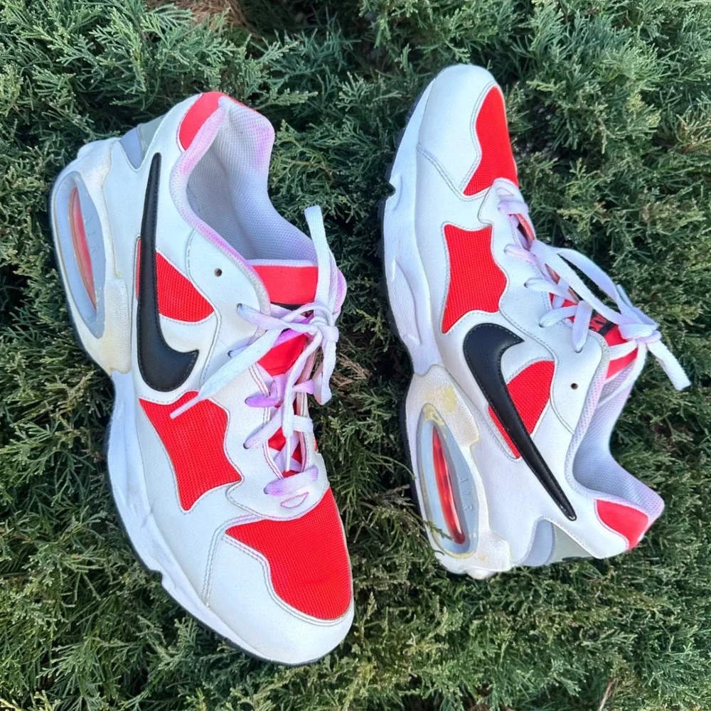 Nike Air Max Triax '94 Men's Shoes Size 14 Laser Crimson/Black-White-Wolf Gray‎